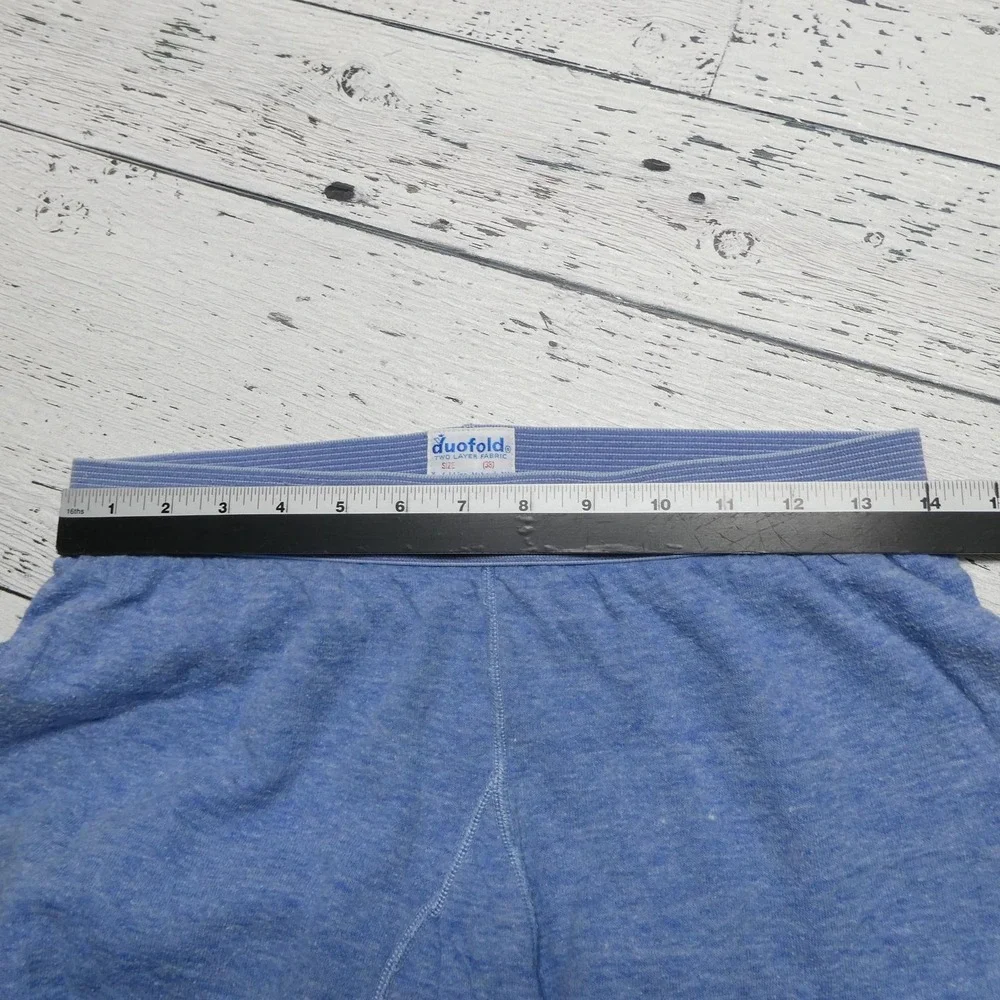 Vintage Duofold Pants Mens 38 Blue Thermal Two Layer Long Johns Underwear